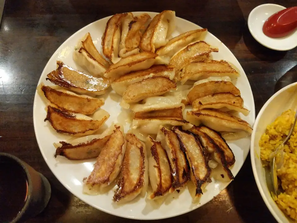 Gyoza uit de pan