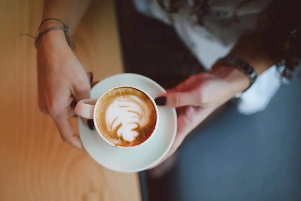 Cappuccino op het terras