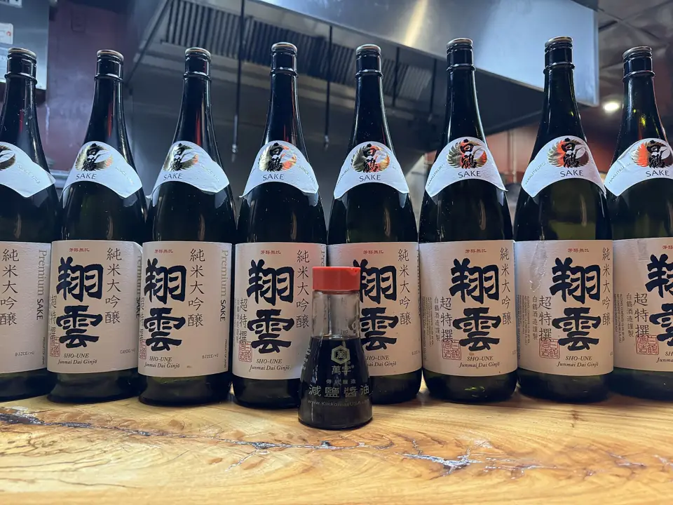 Flessen sake